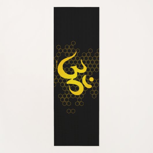 Om Honey - Black Gold Yogamat (Voorkant)
