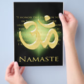 Om in zwart en goud - Namaste Flyer (Hand)