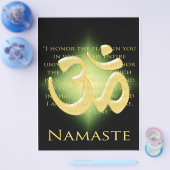 Om in zwart en goud - Namaste Flyer (Enkel)