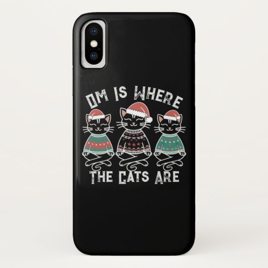 Om is waar de katten vakantie vieren Case-Mate iPhone case (Achterkant)