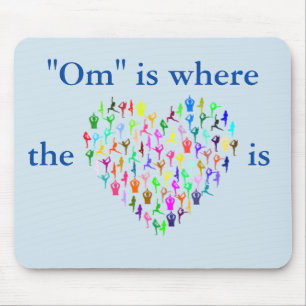 "OM" IS WAAR HET HART IS GEÏNspireerd door Yoga Muismat