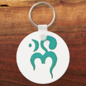 Om - Jade Sleutelhanger (Voorkant)