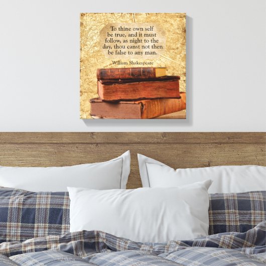 Om je eigen zelf waar te zijn - Art Print (Insitu (Slaapkamer))