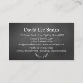 Om je te ontmoeten Black Visitekaartje (Achterkant)