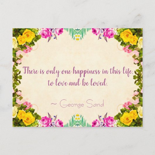 Om lief te hebben en geliefd te zijn Briefkaart (Voorkant)