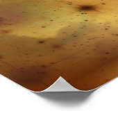 Om Lotus | donkergeel universum Poster (Hoek)