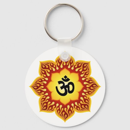 Om Lotus Fire Sleutelhanger (Voorkant)