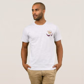 Om Lotus Mantra Yoga Mannen dubbelzijdige Sjabloon T-shirt (Voorkant volledig)