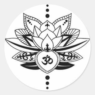 OM Lotus Ronde Sticker