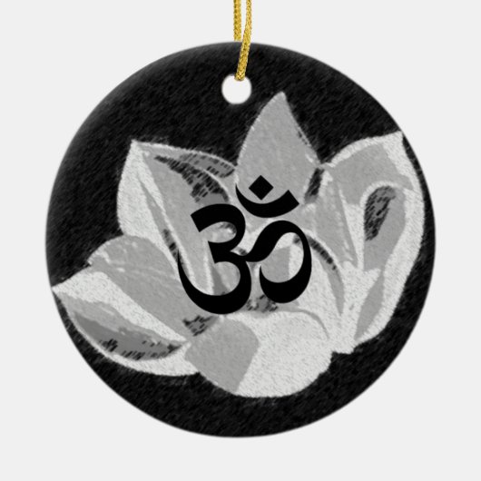 Om Lotus - Yoga Ornament (Voorkant)