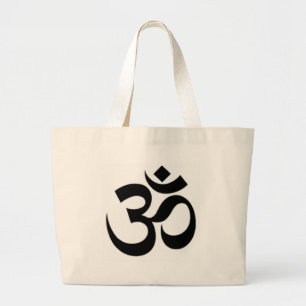 Om ma in pad me hum Design Products Grote Tote Bag