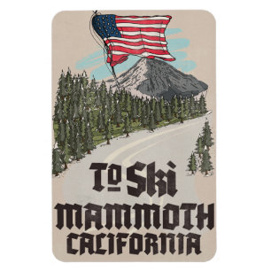 Om Mammoth California te skien Magneet