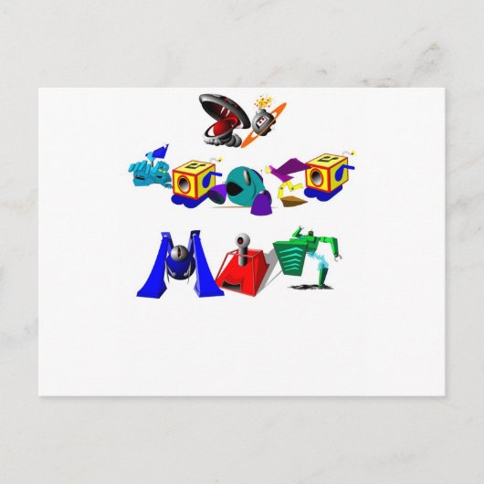 Om Man te dienen Briefkaart (Voorkant)