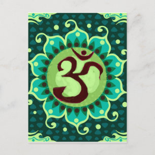 om mandala briefkaart