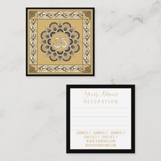 OM Mandala - Carte de visite (Devant / Derrière)