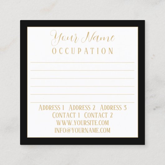 OM Mandala - Carte de visite (Dos)