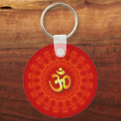 Om Mandala Design Sleutelhanger (Voorkant)