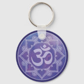 Om Mandala Paarse Sleutelhanger (Achterkant)
