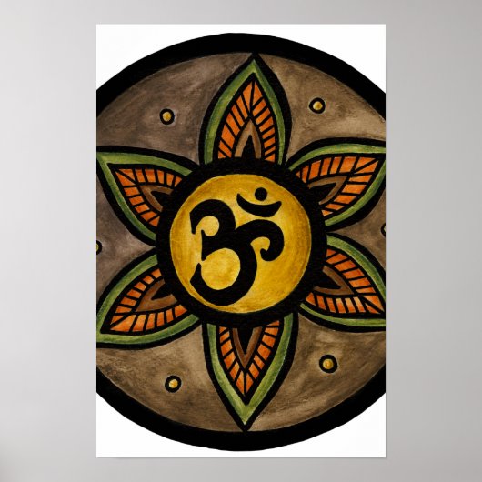 Om Mandala Poster (Voorkant)