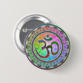OM-mandala Ronde Button 5,7 Cm (Voorkant /achterkant)