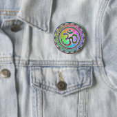 OM-mandala Ronde Button 5,7 Cm (In situ)
