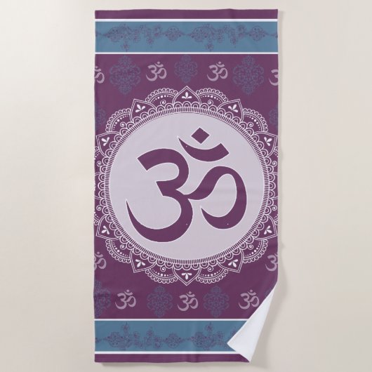 OM Mandala - Serviette de plage (Devant)