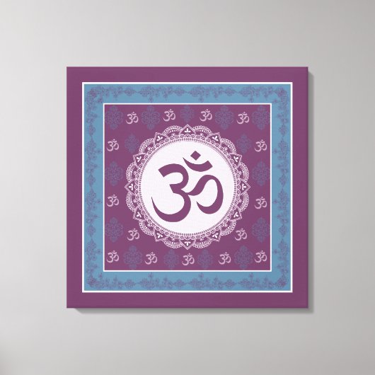OM Mandala - Toile enveloppée (Recto)
