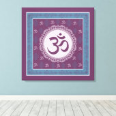OM Mandala - Toile enveloppée (Insitu (Plancher de Bois))
