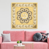 OM Mandala - Wrapped Canvas (Insitu (Woonkamer))