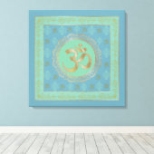 OM Mandala - Wrapped Canvas Afdruk (Insitu (Houten vloer))