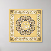 OM Mandala - Wrapped Canvas Afdruk (Voorkant)