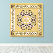 OM Mandala - Wrapped Canvas Afdruk (Insitu (Houten vloer))