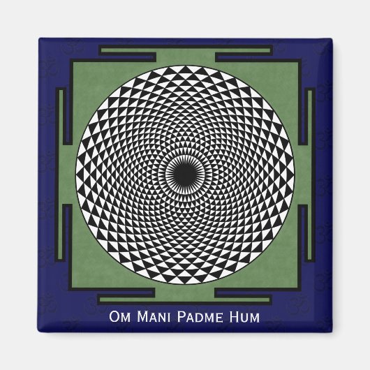 Om Mani Padme Hum chant Magneet (Voorkant)