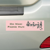 Om Mani Padme Hum III Bumpersticker (Op auto)