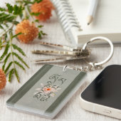 Om Mani Padme Hum Lotus Sleutelhanger (Voorkant Rechts)