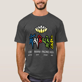 Om Mani Padme Hum Mantra girl T-shirt