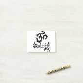 Om Mani Padme Hum Mantra Post-it® Notes (Op bureau)