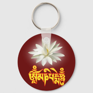 Om mani padme hum mantra sleutelhanger