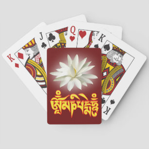 Om mani padme hum mantra speelkaarten