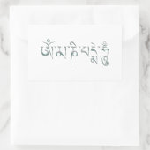 Om Mani Padme Hum Rechthoekige Sticker (Tas)