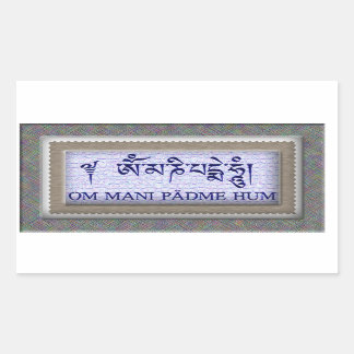Om Mani Padme Hum Rechthoekige Sticker