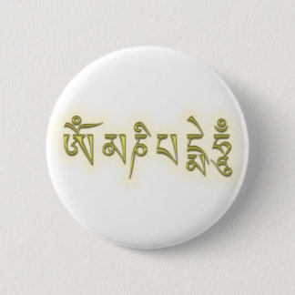Om Mani Padme Hum Ronde Button 5,7 Cm