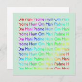 Om mani padme hum uitnodiging (Voorkant / Achterkant)