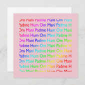 Om Mani Padme Hum Uitnodiging (Voorkant / Achterkant)