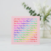 Om Mani Padme Hum Uitnodiging (Staand voorkant)