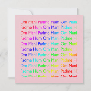 Om Mani Padme Hum Uitnodiging