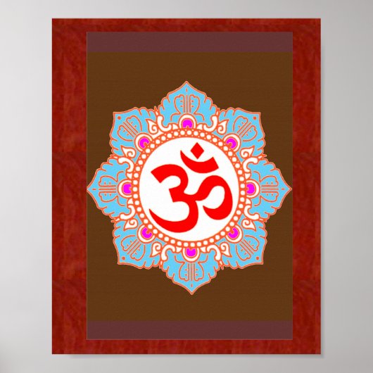 Om Mantra Art:door Navin Joshi, LAPPRICE-cadeaus Poster (Voorkant)
