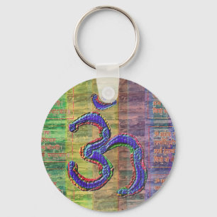 OM-Mantra Gayatri-Mantra Together Sleutelhanger
