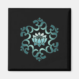 Om, Mantra, Symbool, Mandala, Lotus Bloem, Boeddhi Magneet