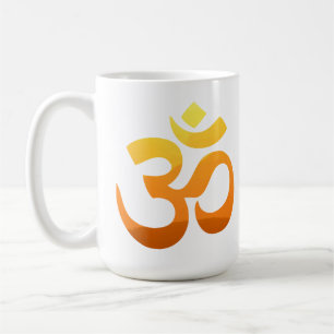 Om Mantra Yoga Gold Sun-symbool Koffiemok